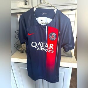 Navy and Red Nike Mbappé Soccer Jersey